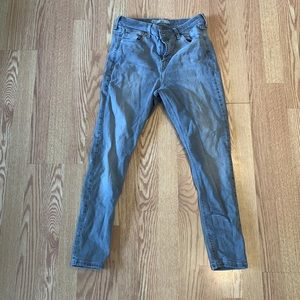 Gray Top Shop Skinny Jeans